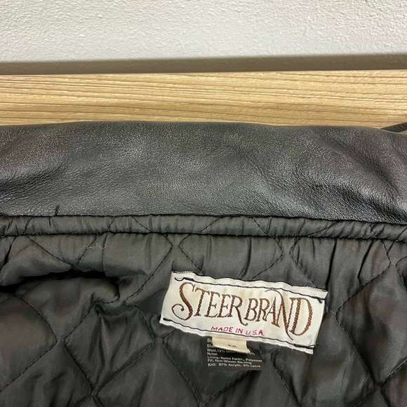 Vintage Jack Daniels Field Tester Varsity Jacket Steer Brand Wool/Leather Sz M - Picture 7 of 15